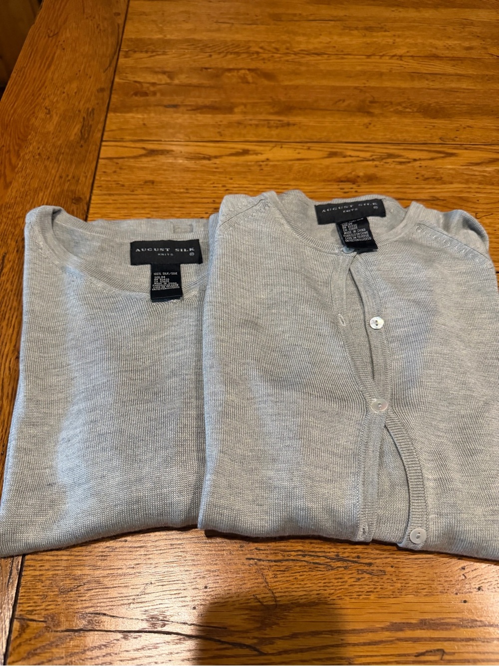 August Silk women’s Light Gray v- neck & Cardigan Sweaters - Pack